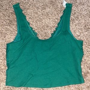 double lined crop top BRAND NEW